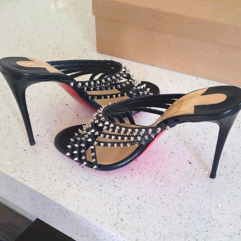 Christian Louboutin MarthaSpike Heeled Sandals - Picture 6 of 9